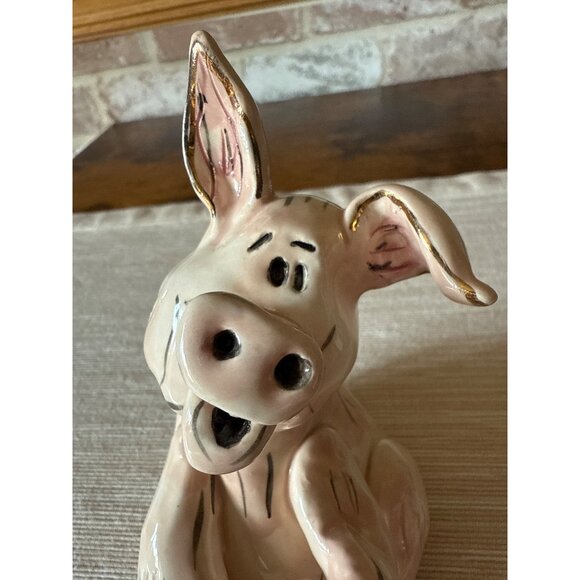 Heather Goldminc Ceramic Pig Music Box Plays Hickory Dickory Dock Blue Sky 2001 - Picture 11 of 16